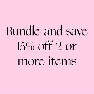 Bundle And Save To Get 15% Off 2 Or More Items In My Closet